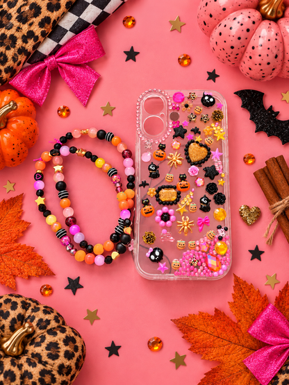 Pumpkin Spice? Never. | Handmade Halloween Beaded Phone Charm