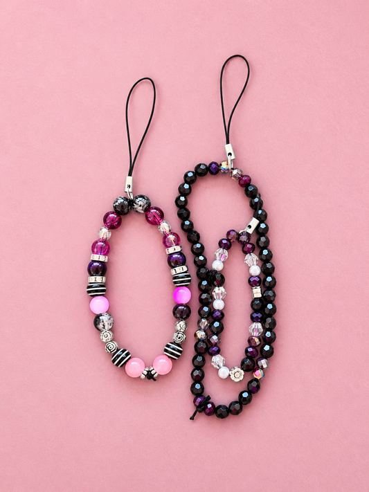 Til Death | Handmade Gothic Halloween Beaded Phone Charm